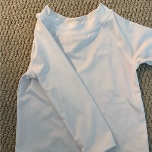 Beaufort Bonnet Company Kids White Long Sleeve Rashguard